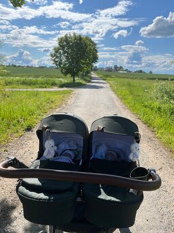 Kočárek pro dvojčata Dorjan twin,adaptér + autosedačky Cybex - 7