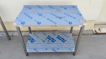 Přístěnný nerezový stůl, pracovní gastro stůl, nábytek kuchy - 7