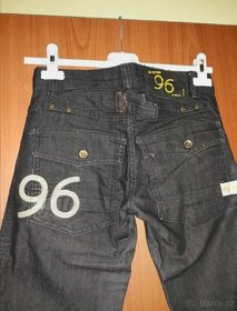 Dámské černo-stříbrné džíny, G-Star, vel. 26 - 7