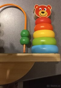 Acool Toy. Dřevěná balanční pyramida s korálky. nepoužité - 7