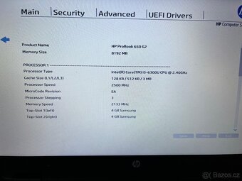 Svižný Probook650G2 15¨i5,8GBDDR4,M2.SSD 256GB,W11,Top stav - 7