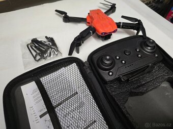 E99 Dron Professinal BEZ KAMERY + box s přísluš. Oranžový - 7