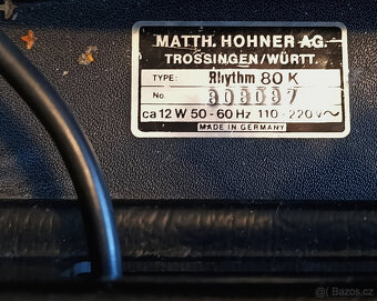 PREDÁM VZÁCNY VINTAGE BICÍ AUTOMAT HOHNER RHYTM 80 1977 - 7