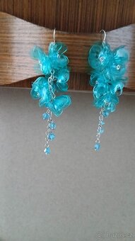 Plastové náušnice bižuterie - 7