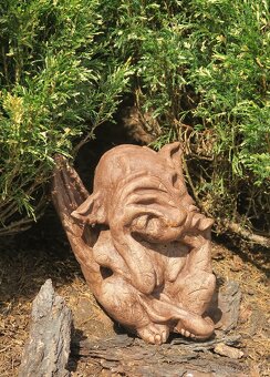 Zahradní dekorace - dráček umělý kámen - 7