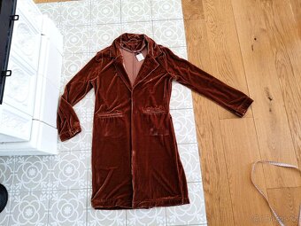 Nový pružný sametový kabátek sako kardigan Amisu 38 M - 7