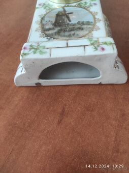 Staré porcelánové hodiny - 7