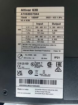 SCHNEIDER Frekvenční měnič 15 kW - 7