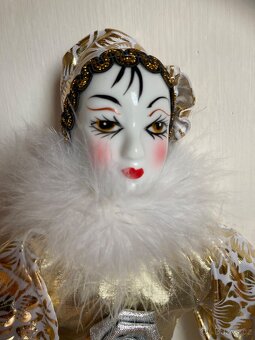 Panenka Pierrot porcelánová - 7