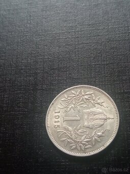 STŘÍBRNÁ 1 KORUNA 1915 FR.JOSEF - 7