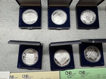 Stribrne mince 500kč čnb proof - 7