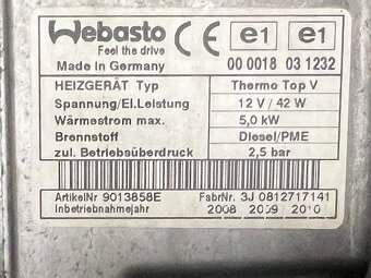 Nezávislé topení WEBASTO 1K0815065AG VW Touran 1T2 FL 2009 - 7