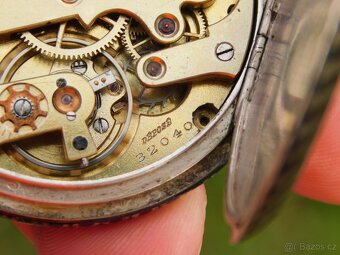 Švýcarské stříbrné kapesní hodinky niello / tula BREVET - 7