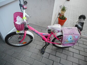 Dětské kolo růžové 18" - 7