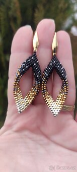 Náušnice ve tvaru listu - 7