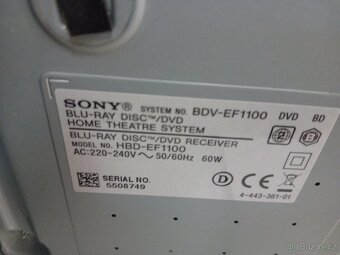 Domácí kino Sony blue-ray disc/dvd BDV-EF1100 - 7