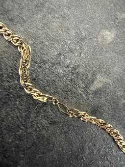 Unisex řetízek s křížkem, 14k zlato s puncem, 5,2 g - 7