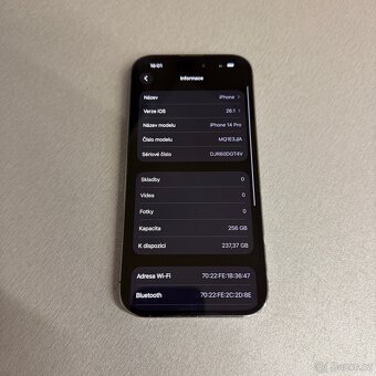 iPhone 14 Pro 256GB fialový, jako nový bez škrábance - 7