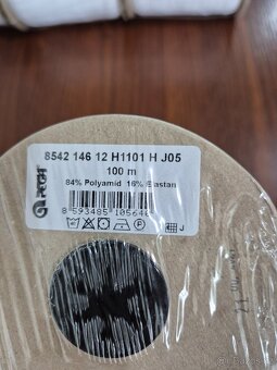 Šikmý proužek - zlatý, černý a bílý - lemovky - 7