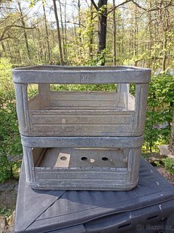 6 ks stará kovová bedna původně mlékařská - 7