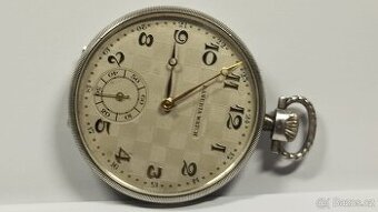 Staré pánské stříbrné kapesní hodinky DANUBIA WATCH - 7