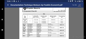 Prodám ponorné čerpadlo Franklin Electric Typ 234 562 3016 - 7