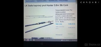 Zánovní LK Baits Hunter Cork 3,6m 3,lb.Cena za dva kusy. - 7
