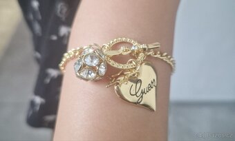 Guess srdce srdíčko dámský nový značkový náramek bizu 21 cm - 7