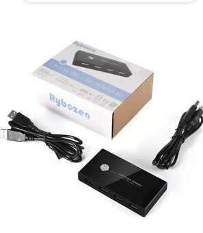 Přepínač USB, Rybozen USB 2.0 Switch Box - 7