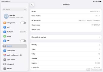 iPad Pro 11" M1 128 GB WiFi + Apple Pencil + Magic Keyboard - 7