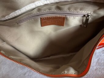 Kožená ledvinka Tesi Fashinity oranžová - 7