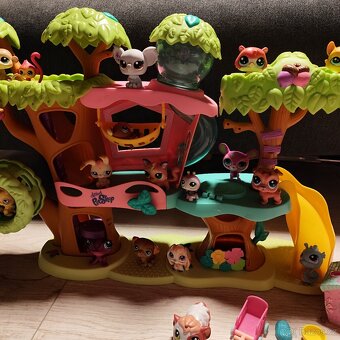 LPS sada stromový domeček spoustu zvířátek a doplňky - 7