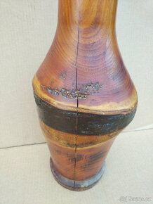 Dekorace - starší dřevěná váza - nabídka - 7