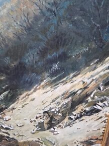 OBRAZ ORIGINAL MALBA HORY „AMA DABLAM“ 6856 m U MONT EVEREST - 7