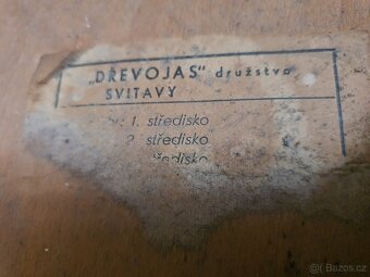 retro poválečná ČSSR židle socialismus 50tá – 60tá léta - 7