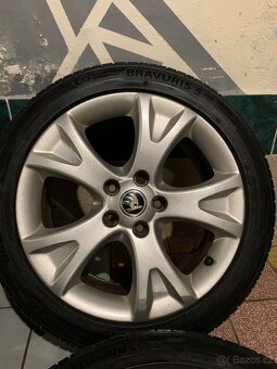 Alu kola Škoda R17 5X112 LETNÍ PNEU 225/45 R17 PALLAS - 7