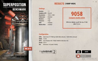 Intel i7-7700K / AMD Radeon RX7600 XT 8GB / 16GB DDR4 / - 7