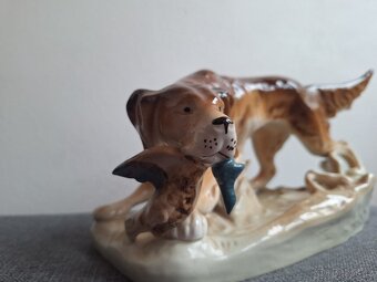 Royal dux pes lovecký velký soška - 7