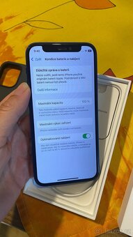 iPhone 12mini 128gb modrý, 100% baterie, top stav - 7