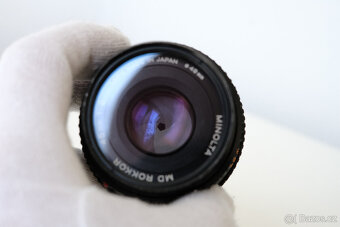 Set Minolta XD7 + 2x objektiv + blesk + popruh - 7