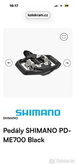 Pedály na kolo SPD + tretry - 7