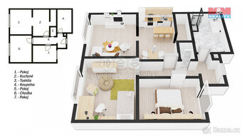 Prodej bytu 3+1, 106 m², Hradec Králové, ul. Pražská třída - 7