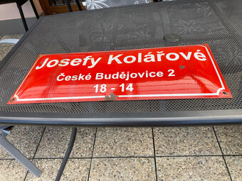 Smaltovaná cedule uliční starší 1.500 kč - 7
