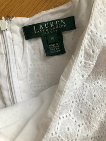 Bílé bavlněné krajkové šaty Ralph Lauren, vel. 38 - 7