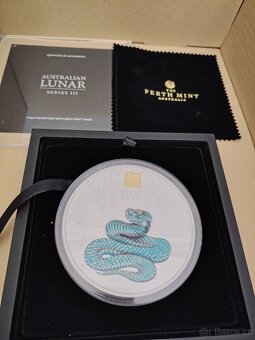 Stříbrná mince 1 Kg Lunar Series III Snake 2025 Privy Mark - 7