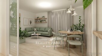 Prodej bytu 2+1 s garáží a zahradou, Platěnice, Moravany - 7