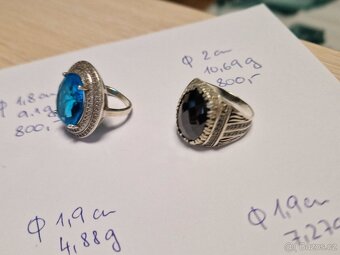 Stříbrné prsteny 925/1000 - 7