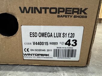 NOVÉ PRACOVNÍ BOTY WINTOPERK ESD OMEGA LUX S1 - 7