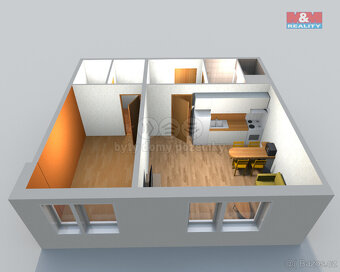 Pronájem bytu 1+1, 42 m², Nový Bor, ul. Rumburských hrdinů - 7