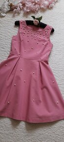 Orsay společenské krátké šaty s perličkami - 7